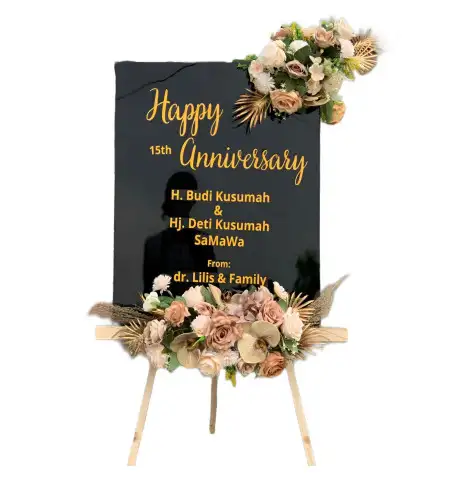 Papan Bunga Akrilik Tarup